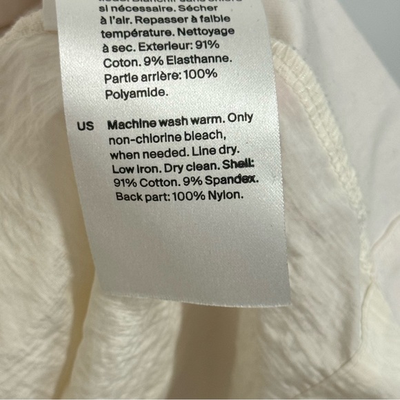 COS Contrast Volume-Sleeve Top Lightweight Blouse Bomber Jacket Snap Closure Lg - Picture 8 of 12